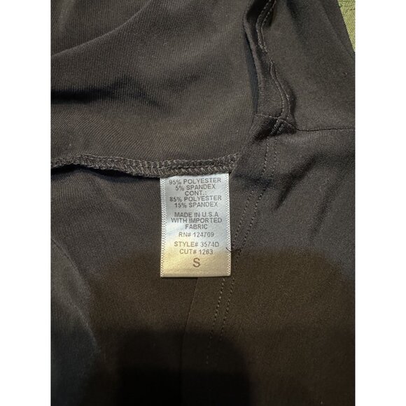 Ic By Connie K Black Zip-Front Long Sleeve Dress Size S - Picture 7 of 7